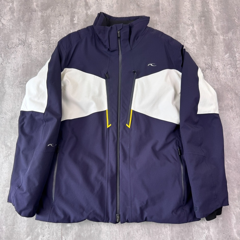 KJUS Evolve Ski Jacket Mens XXL Blue Padded Gorp iLoad Outdoors No Hood MS15-I02